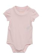 Cotton Jersey Bodysuit Bodies Short-sleeved Pink Ralph Lauren Baby