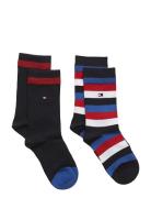 Th Kids Basic Stripe Sock 2P Sockor Strumpor Multi/patterned Tommy Hil...