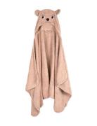 Filibabba Bear Hooded Towel Korall