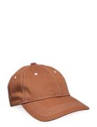 Solid Cap Accessories Headwear Caps Brown Becksöndergaard