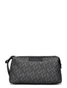 Th Monogram Washbag Necessär Black Tommy Hilfiger