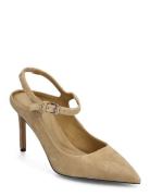 Tommy Hilfiger Th Pointy Strap Heel Khaki Green