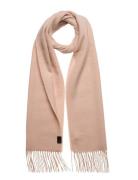 Classic Wool Woven Scarf Accessories Scarves Winter Scarves Beige Calv...
