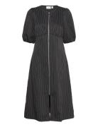 Vila Visally 2/4 Midi Dress #8 Svart