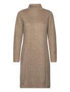 Cosy Rib Dress Dresses Knitted Dresses Beige Tom Tailor