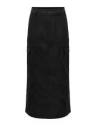 Onldorothy Hw Long Cargo Skirt Pnt Lång Kjol Black ONLY