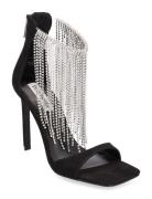 Glamor Sandal Sandal Med Klack Black Steve Madden