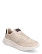 Modern Runner Premium Lth Låga Sneakers Cream Tommy Hilfiger