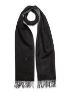 Th Cashmere Plaque Scarf Accessories Scarves Winter Scarves Black Tomm...