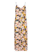 Dustinmd Print Strap Dress Knälång Klänning Brown Modström