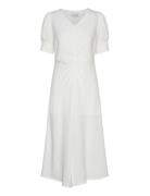 Mella Dress Knälång Klänning White Noella