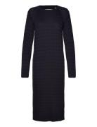 Cable C-Neck Dress Knälång Klänning Navy GANT