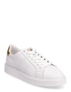 Angeline Iv Action Leather Sneaker Låga Sneakers White Lauren Ralph La...