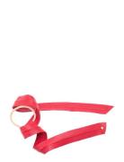 Leather Band Long Bendable Accessories Hair Accessories Scrunchies Red...
