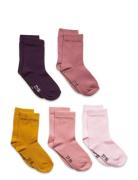 Ankle Sock - Multi Sockor Strumpor Pink Minymo