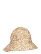 Baby Girl Sun Hat Solhatt Multi/patterned Wheat