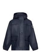 Rainwear Jacket Outerwear Rainwear Jackets Navy Müsli By Green Cotton