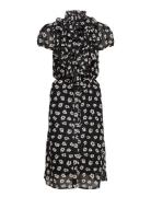 Liljasz Ss Dress Knälång Klänning Black Saint Tropez