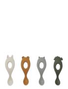 Liewood Liva Silic Spoon 4-Pack Grön