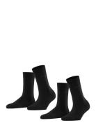 Esprit Socks Basic Easy So 2P Svart