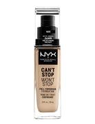 Can't Stop Won't Stop 24-Hours Foundation Foundation Smink NYX Profess...