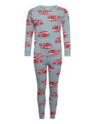 Pajama Aop Cars Dino Aop Pyjamas Set Multi/patterned Lindex