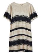 Spryett Knit Dress Kort Klänning Beige MOS MOSH