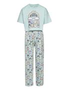 Pajama Boxy T Shirt Cute Swe Pyjamas Set Blue Lindex