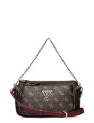 GUESS Noelle Dbl Pouch Crossbody Brun