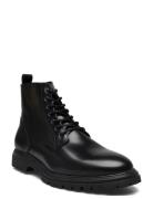 Biagil Lace Up Boot Polido Snörade Stövlar Black Bianco