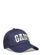 Gant Arch Script Cotton Twill Cap Accessories Headwear Caps Blue GANT
