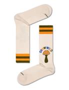 Grow Wild Crew Sock Underwear Socks Regular Socks Cream Happy Socks