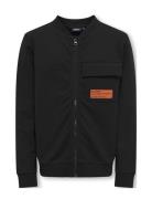 Kobviggo L/S Zip Cardigan Swt Bomberjacka Black Kids Only