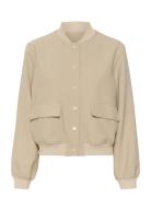 Meganmw Bomber Jacket Bomberjacka Beige My Essential Wardrobe