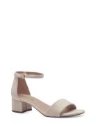 Women Sandals Sandal Med Klack Cream Tamaris