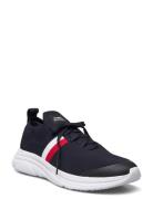 Modern Runner Knit Stripes Ess Låga Sneakers Blue Tommy Hilfiger