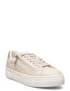 Women Lace-Up Låga Sneakers Beige Tamaris