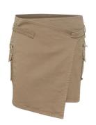 Mirjagz Short Cargo Skirt Kort Kjol Beige Gestuz