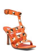 Capri Sandal Sandal Med Klack Orange Steve Madden