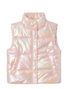 Nkfmastar Vest Foil Fodrad Väst Pink Name It