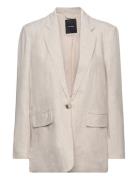 Vero Moda Vmvera Ls Linen Blazer Grå