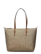 Nylon Medium Keaton Tote Shopper Väska Beige Lauren Ralph Lauren