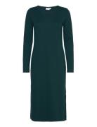 Viarmer L/S Long Dress Knälång Klänning Green Vila