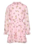 Kids Only Kogmalina L/S Dress Ptm Rosa