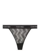 String Thong Stringtrosa Underkläder Black Calvin Klein