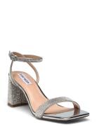 Luxe-R Sandal Sandal Med Klack Silver Steve Madden