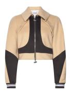 Cropped Bomber Jacket Bomberjacka Brown Cannari Concept