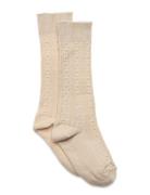 Muno Knee Socks Sockor Strumpor Cream Mp Denmark