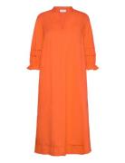 Drewsz Dress Knälång Klänning Orange Saint Tropez