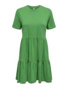 Onlmay Life S/S Peplum Dress Box Jrs Knälång Klänning Green ONLY